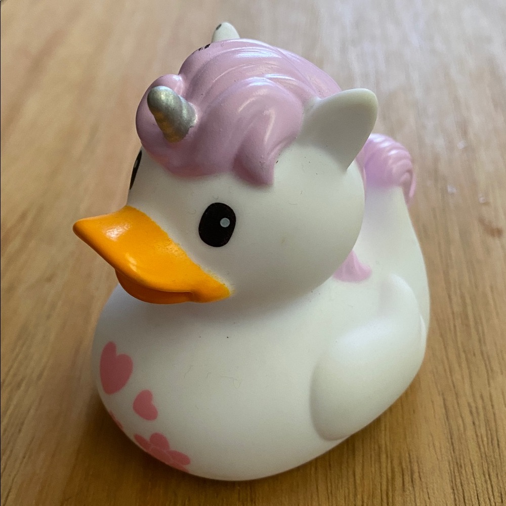 2.5 INCH INFANTINO FUN TIME WILD ONES RUBBER DUCK pre-owned, for collection